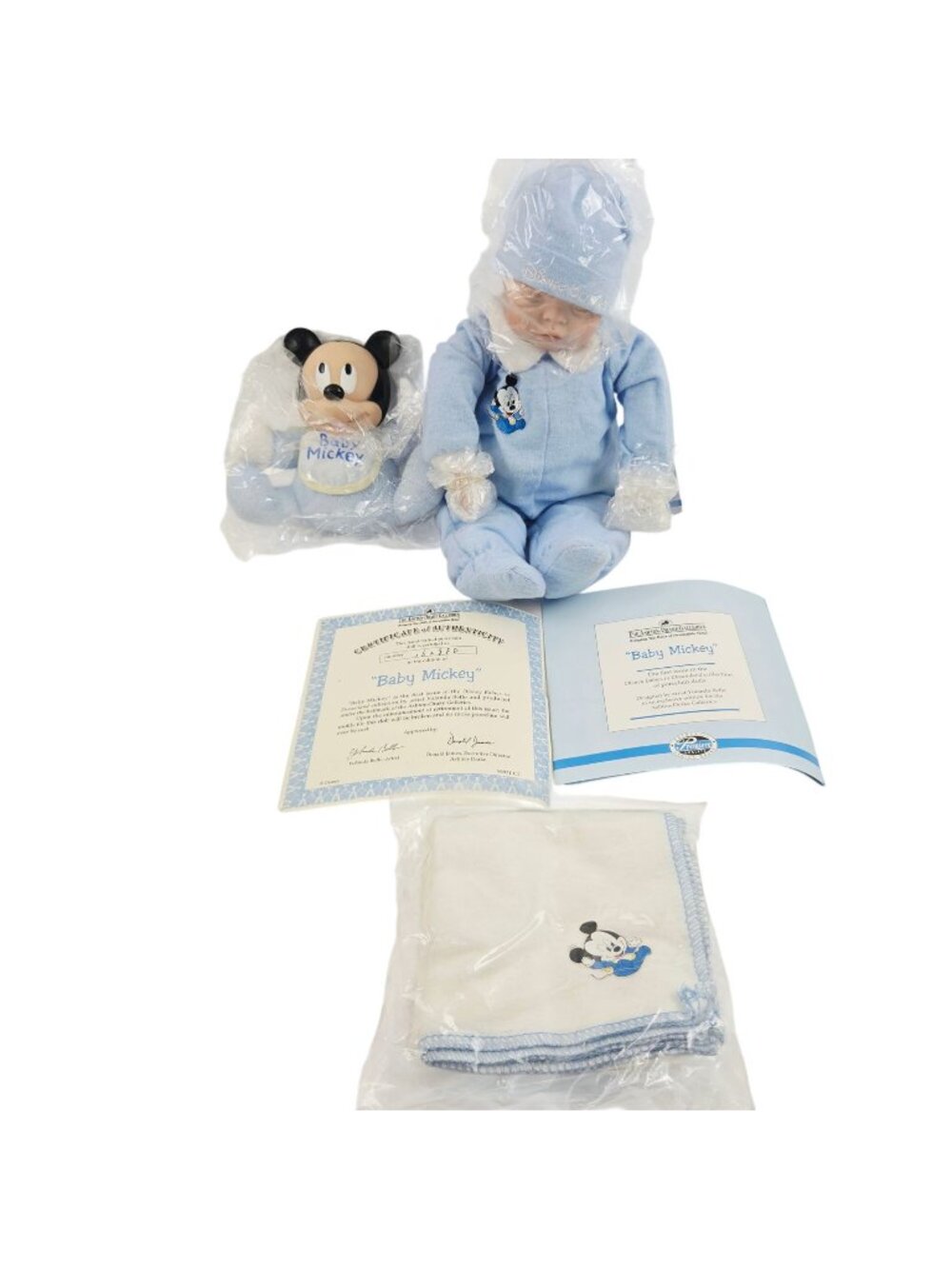 Ashton Drake Disney Baby Mickey Porcelain Doll COA Boxed 96931 Bello Dreamland